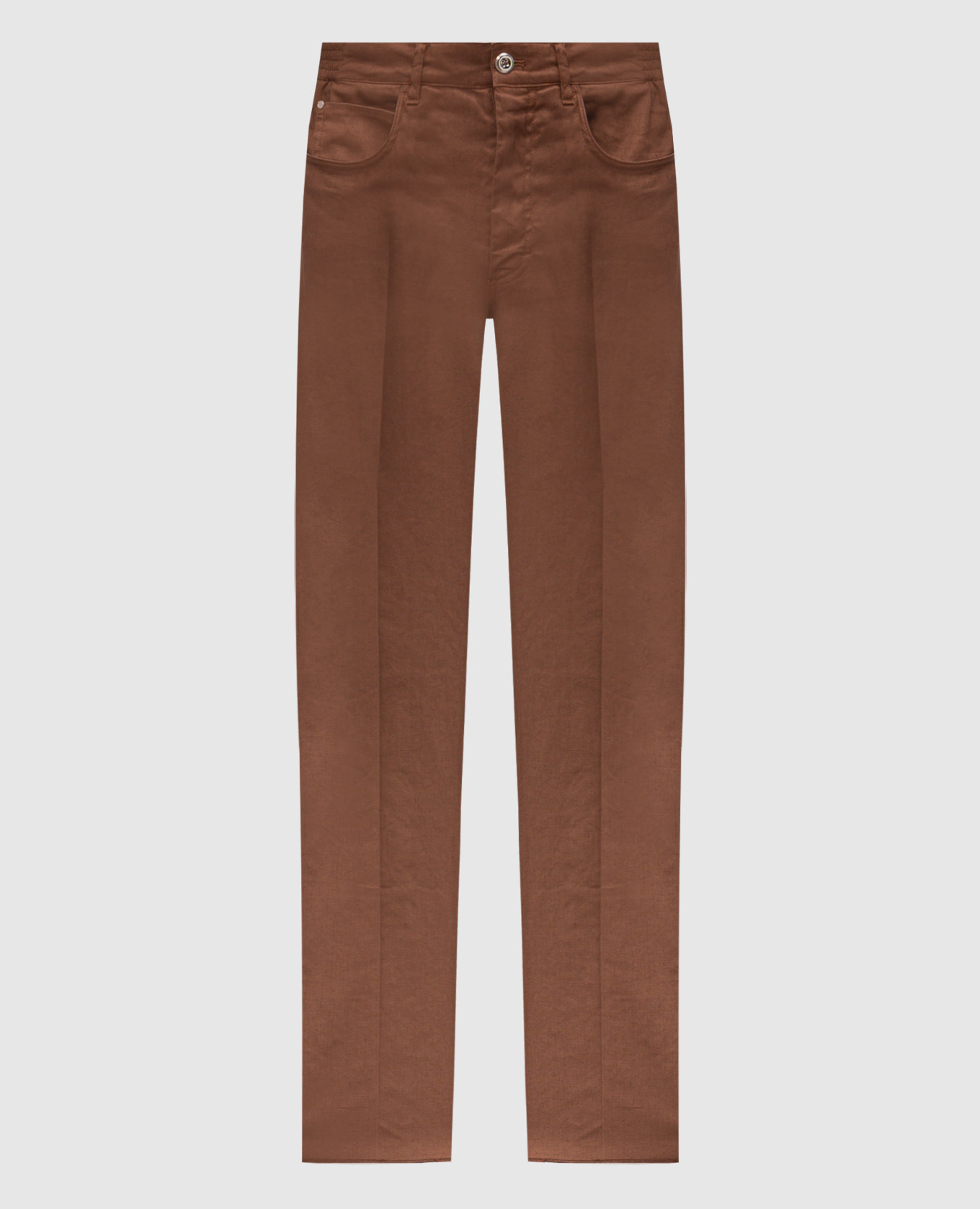 

Brown linen pants Stefano Ricci