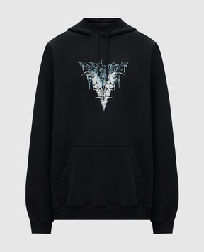 Vetements Blue hoodie with logo UA66HD740B