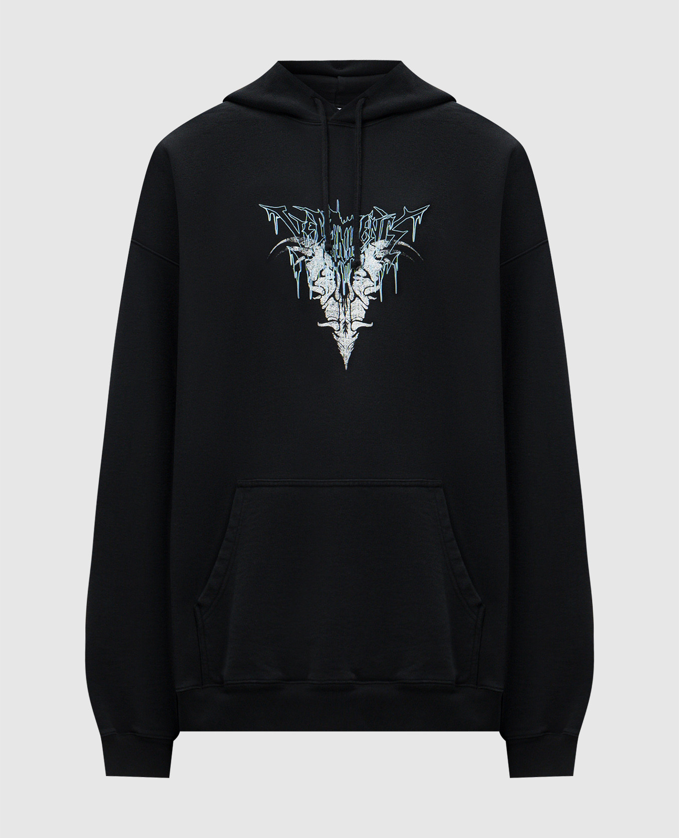 Blue hoodie with logo Vetements