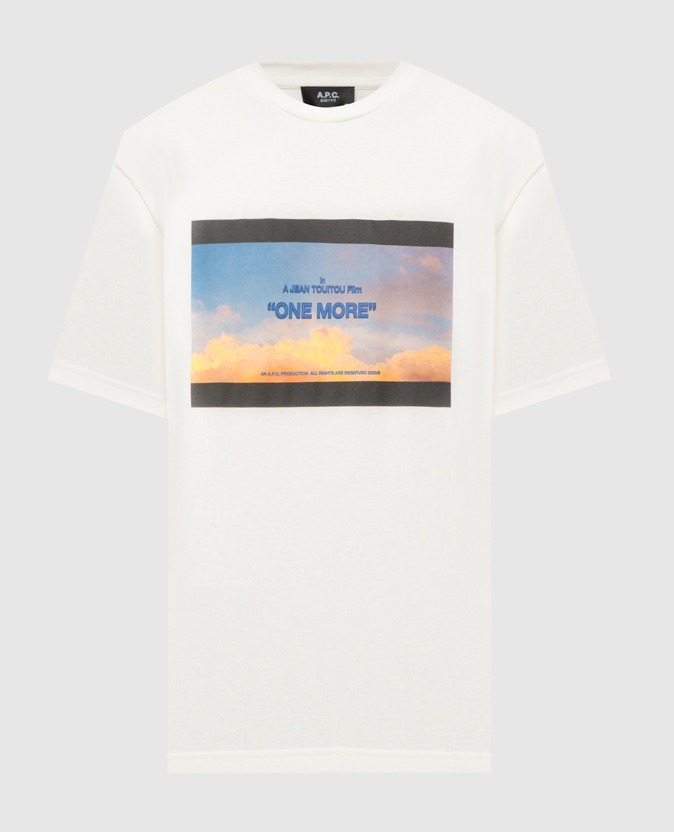 White t-shirt boxy leo a.p.c