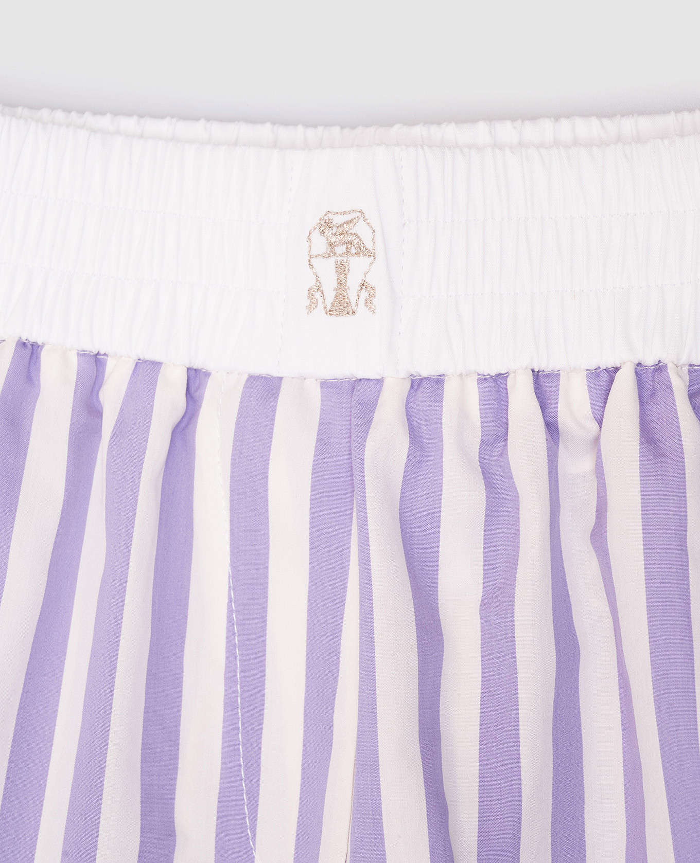 Children's shorts with striped silk Brunello Cucinelli 3