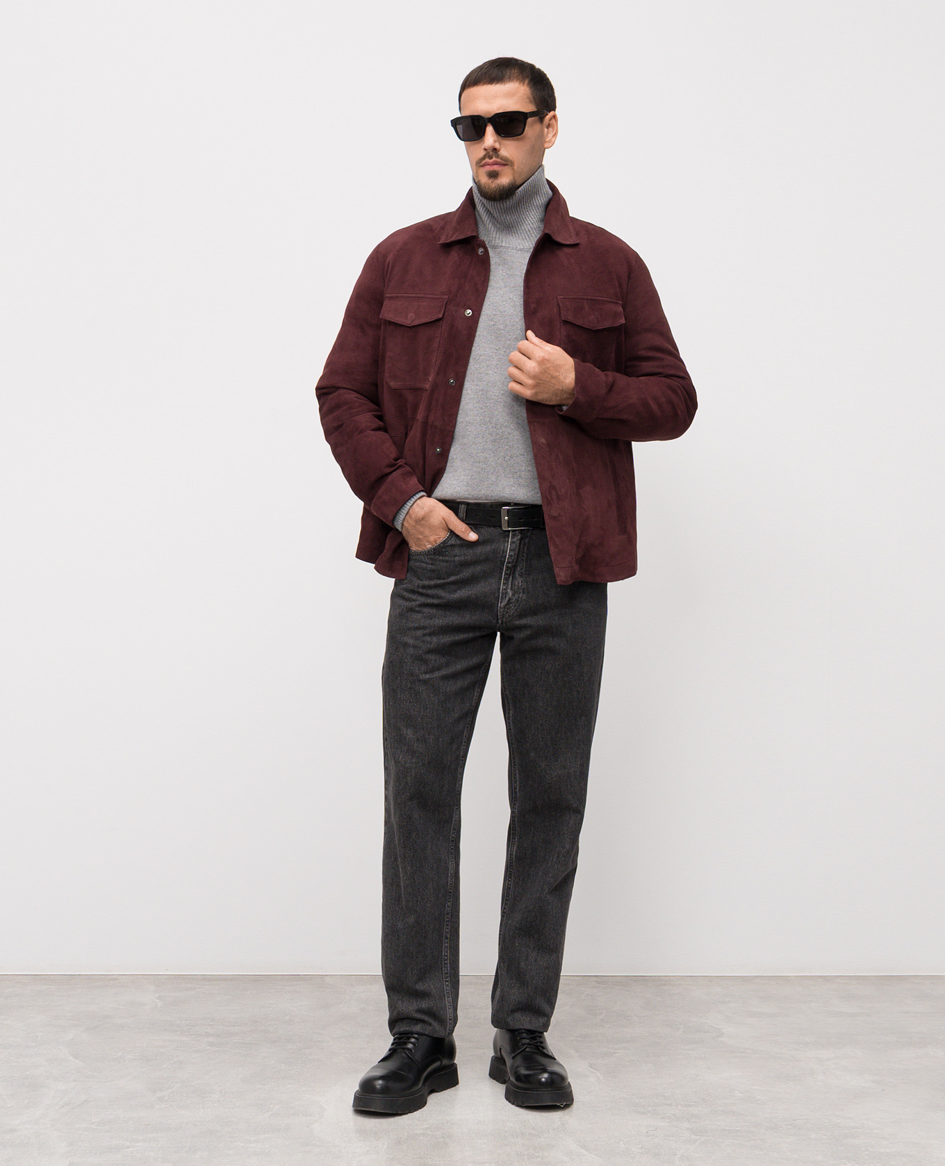

Burgundy suede jacket Cashmere&Whiskey