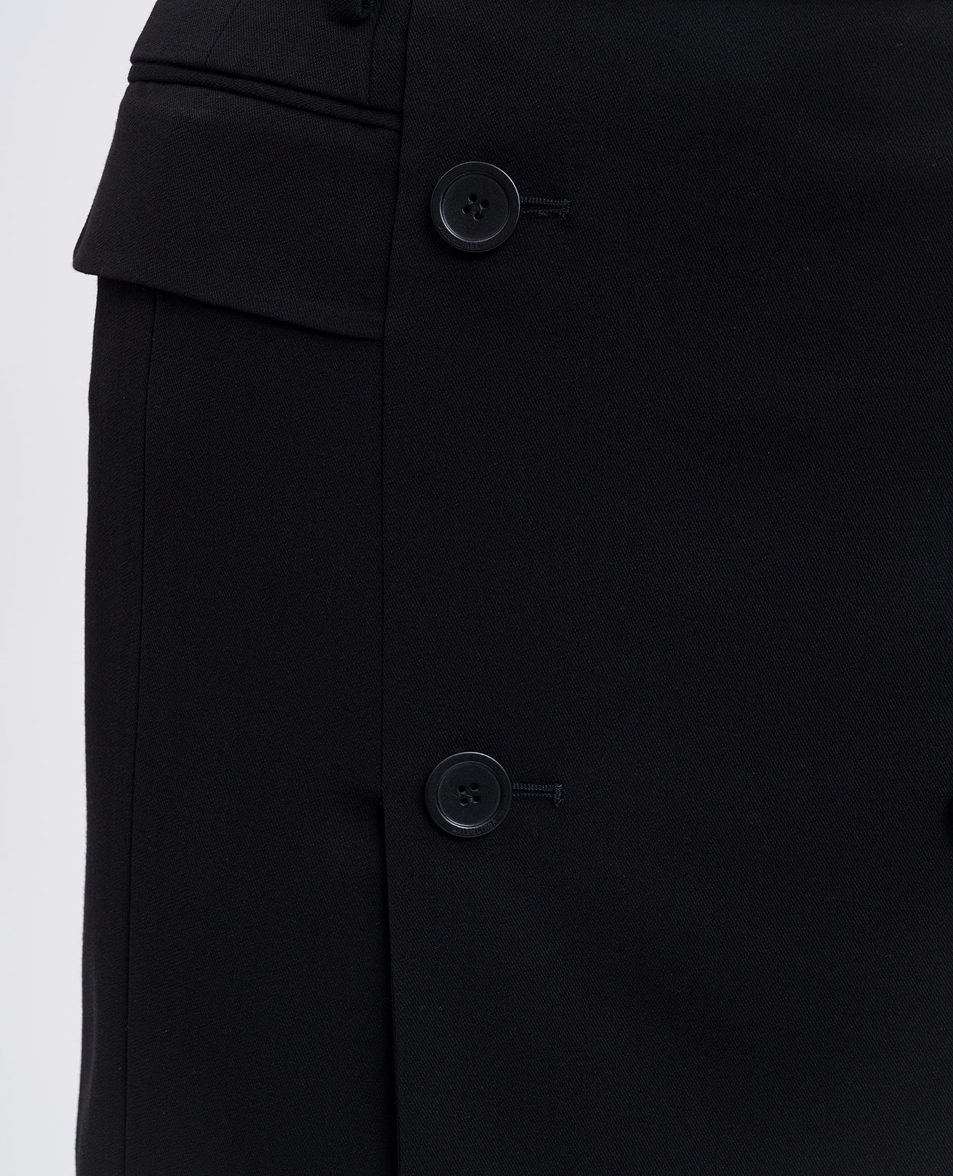 Black mini skirt with wool Balenciaga 5