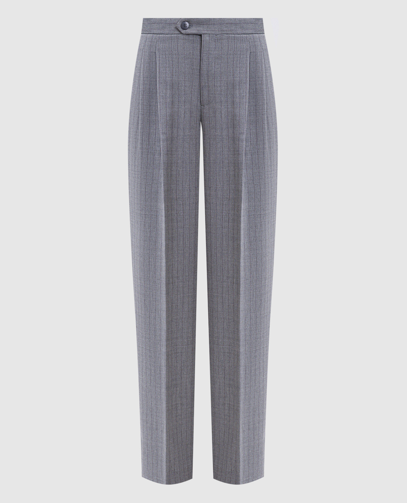 Gray wool patterned pants Twinset