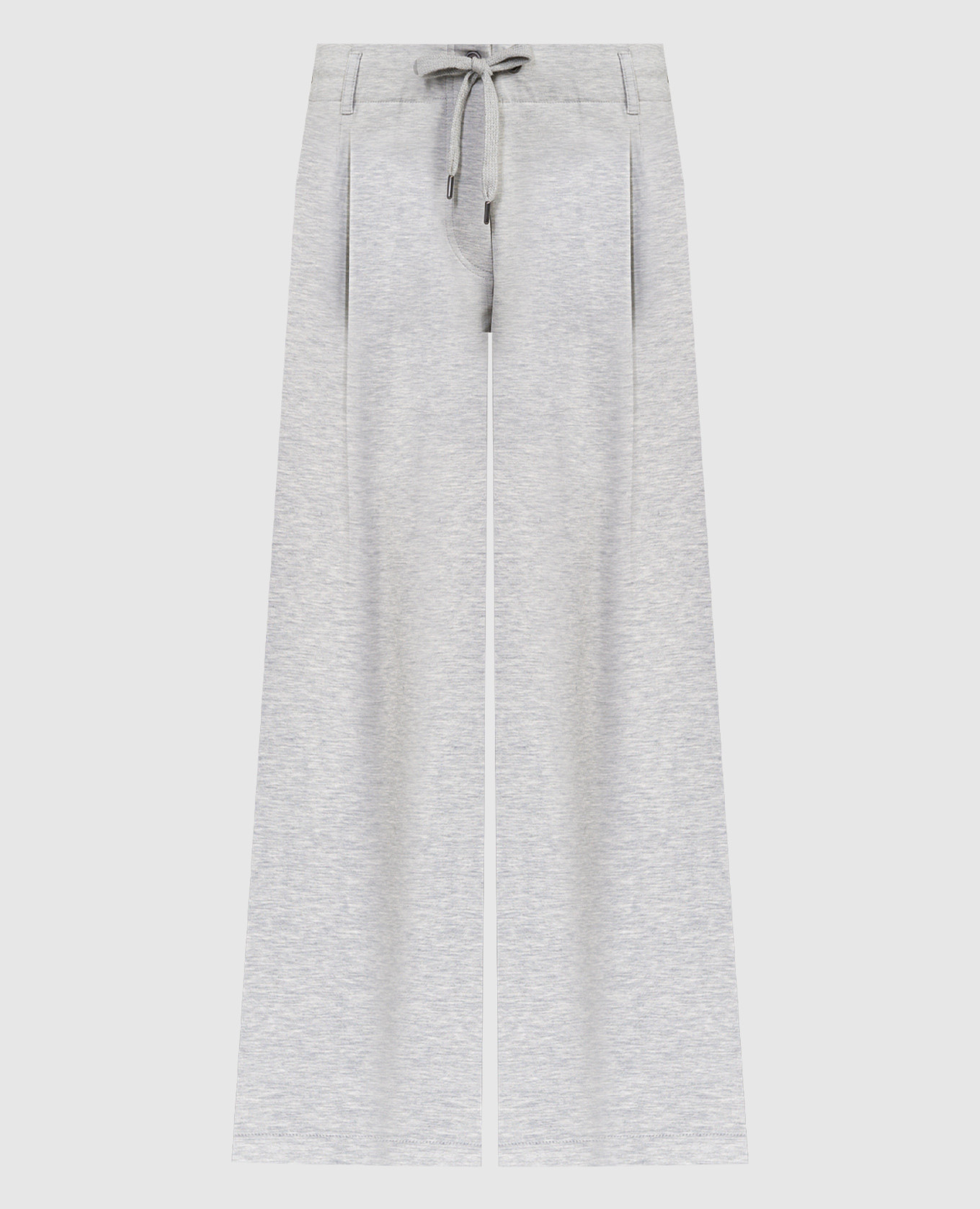 Gray melange pants brunello cucinelli