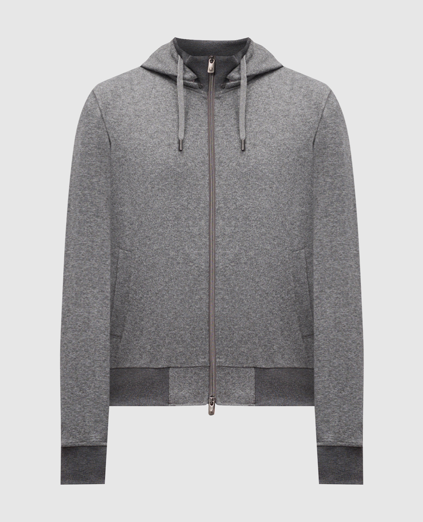 Gray sports jacket with logo engraving capobianco