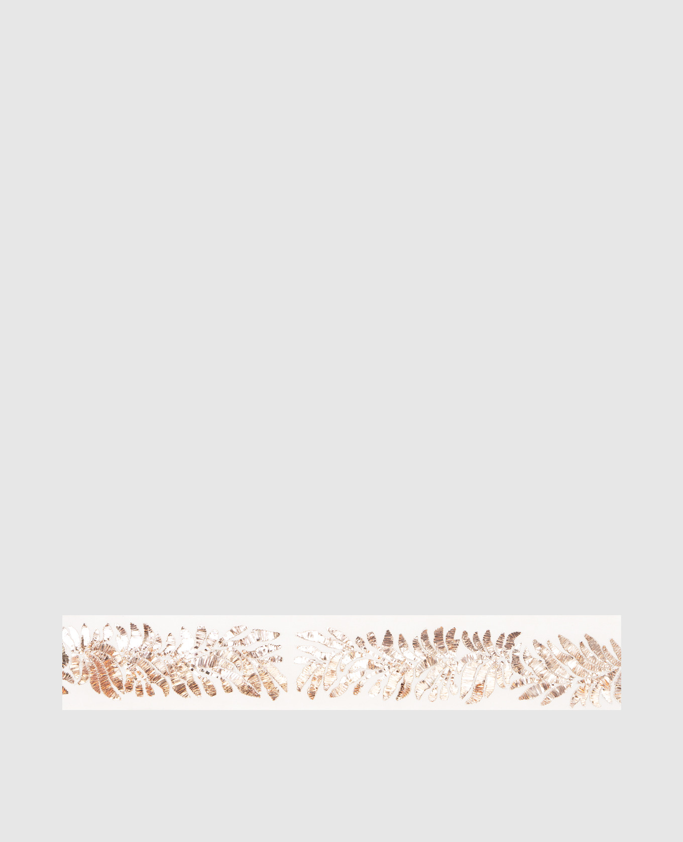 

White silk belt with appliqué Vionnet