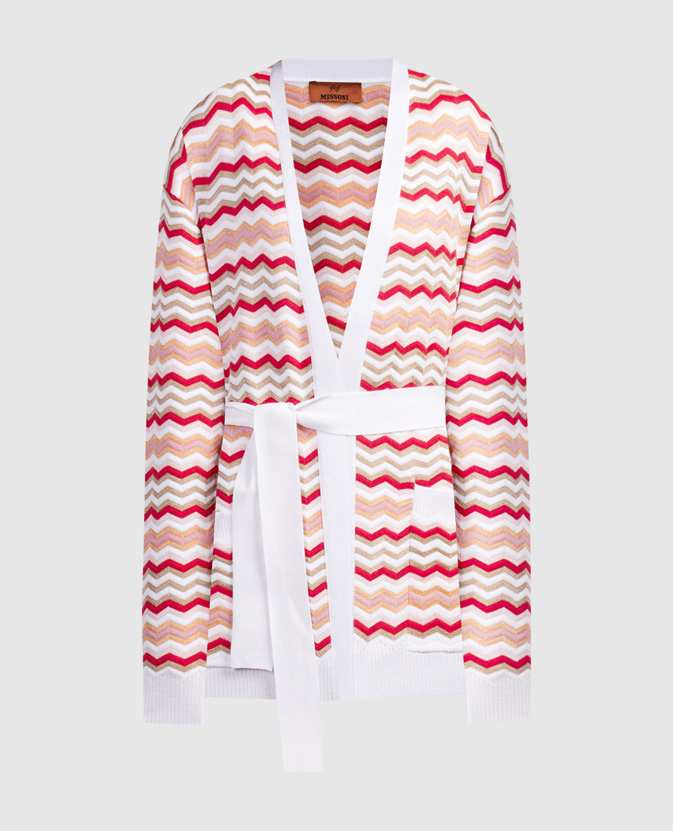 

Cardigan in a geometric pattern Missoni, White