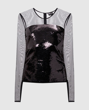Tom Ford Black blouse with sequins TSJ262