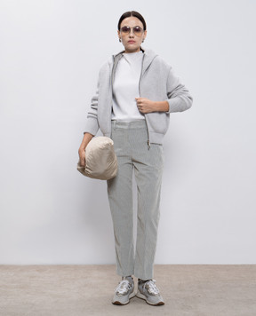 MooRER Gray corduroy pants LINDA LINDAIV