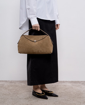 Toteme Beige suede bag 241WAL961LE0004