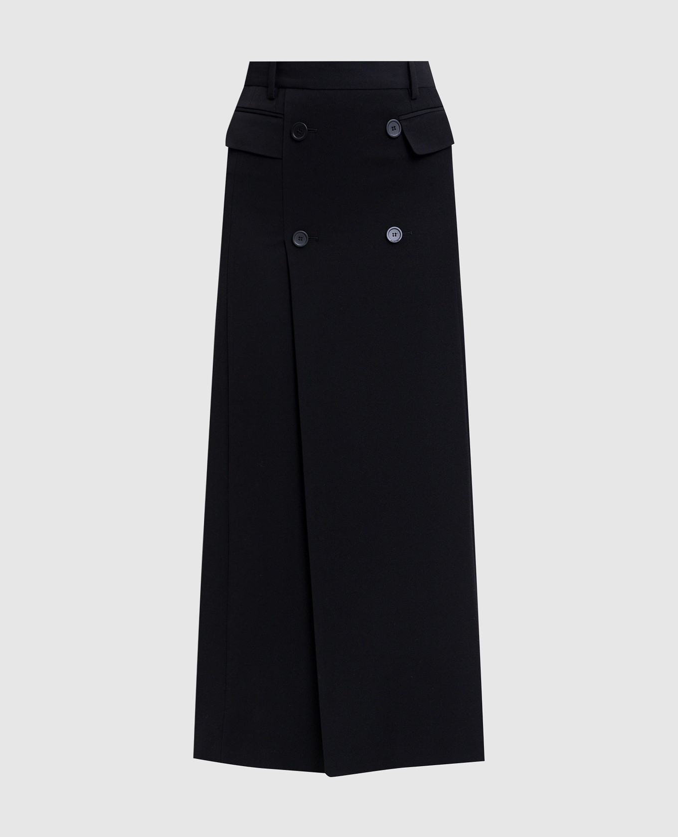 

Black midi skirt with wool Balenciaga