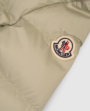 Moncler ENFANT Children's green down jacket with logo patch K29541A0004054AQE6