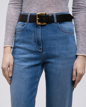 J&M DAVIDSON Bonny black leather belt BBMD0XXSCXX