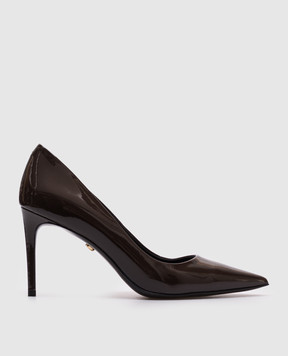 Babe Pay Pls Brown patent leather shoes 20180136079