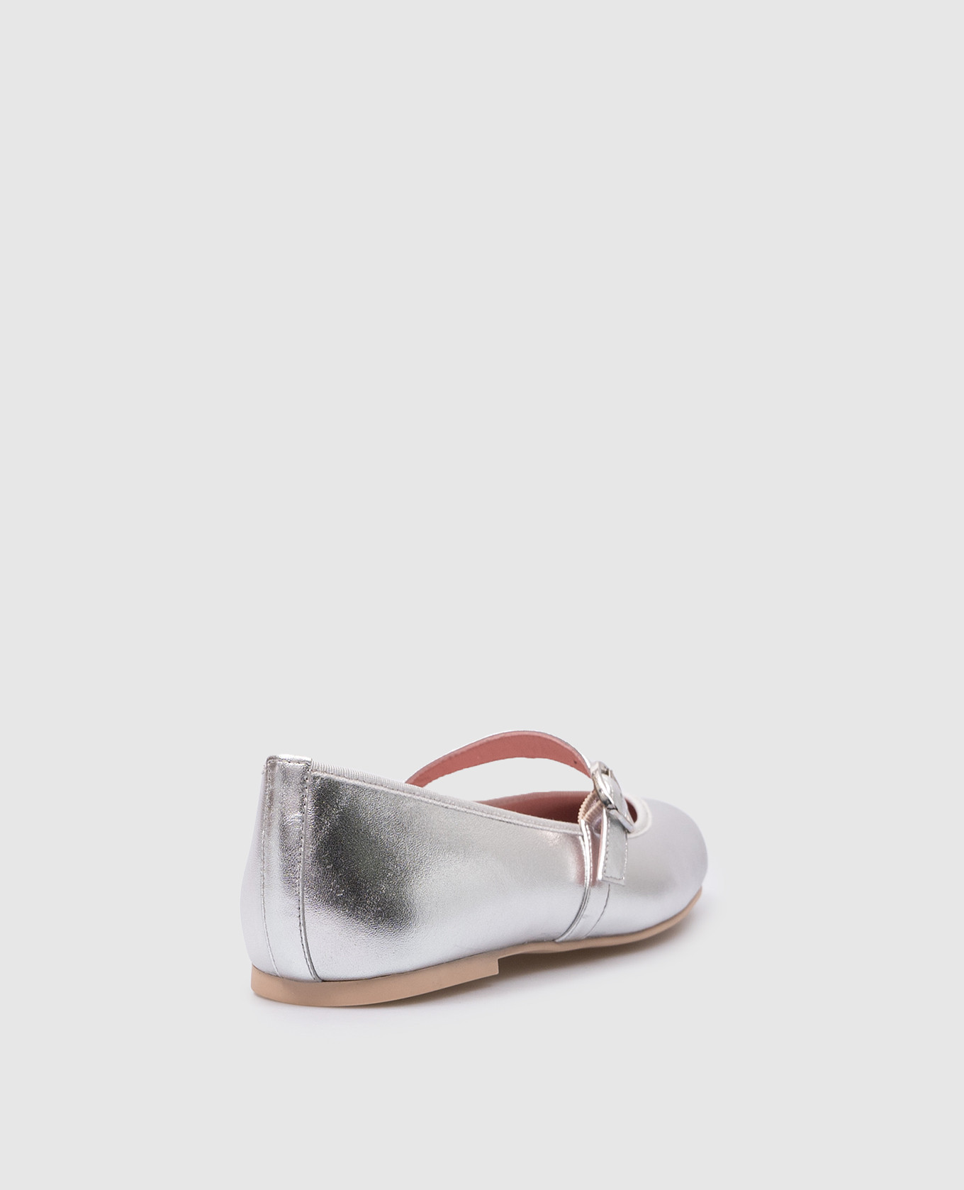 Children's leather silver ballet shoes Hermione Pretty Ballerinas 3