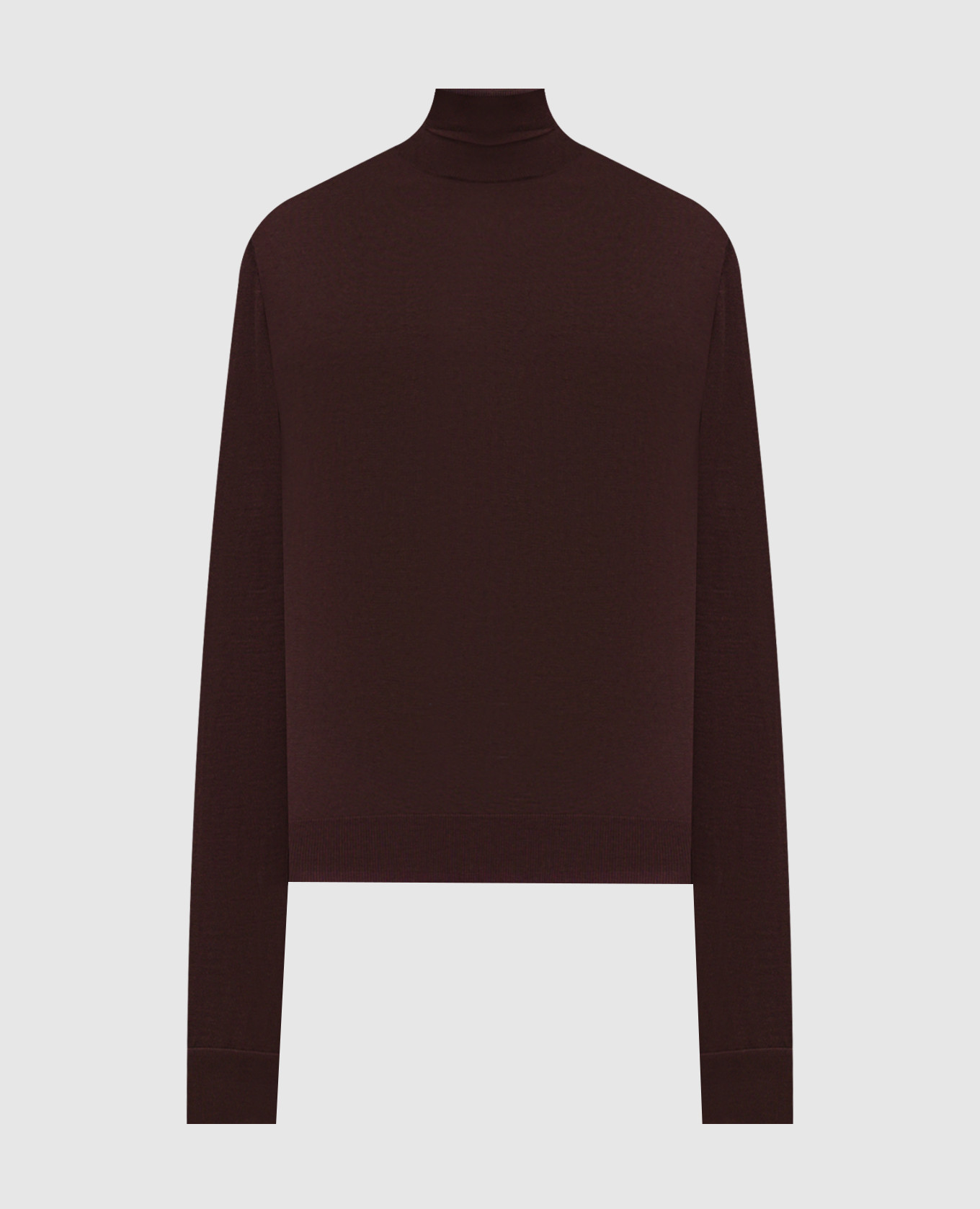 Burgundy cashmere turtleneck Dolce&Gabbana