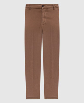 Marco Pescarolo MANU brown pants MANU5009