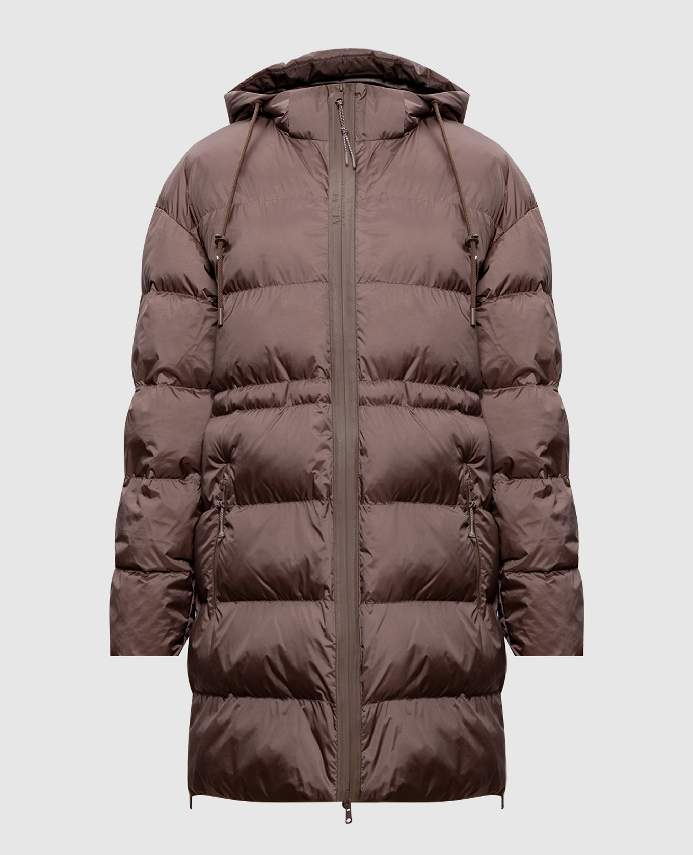 

Brown jacket with logo print Max Mara, Коричневый