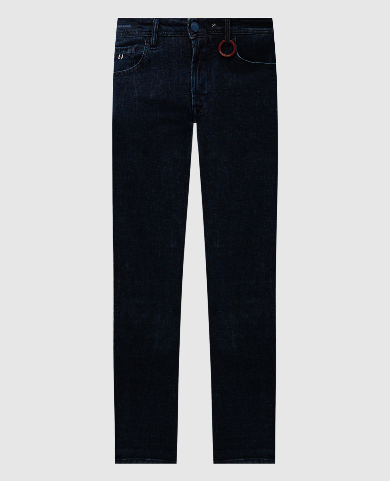 Michelangelo blue jeans with monogram logo Tramarossa