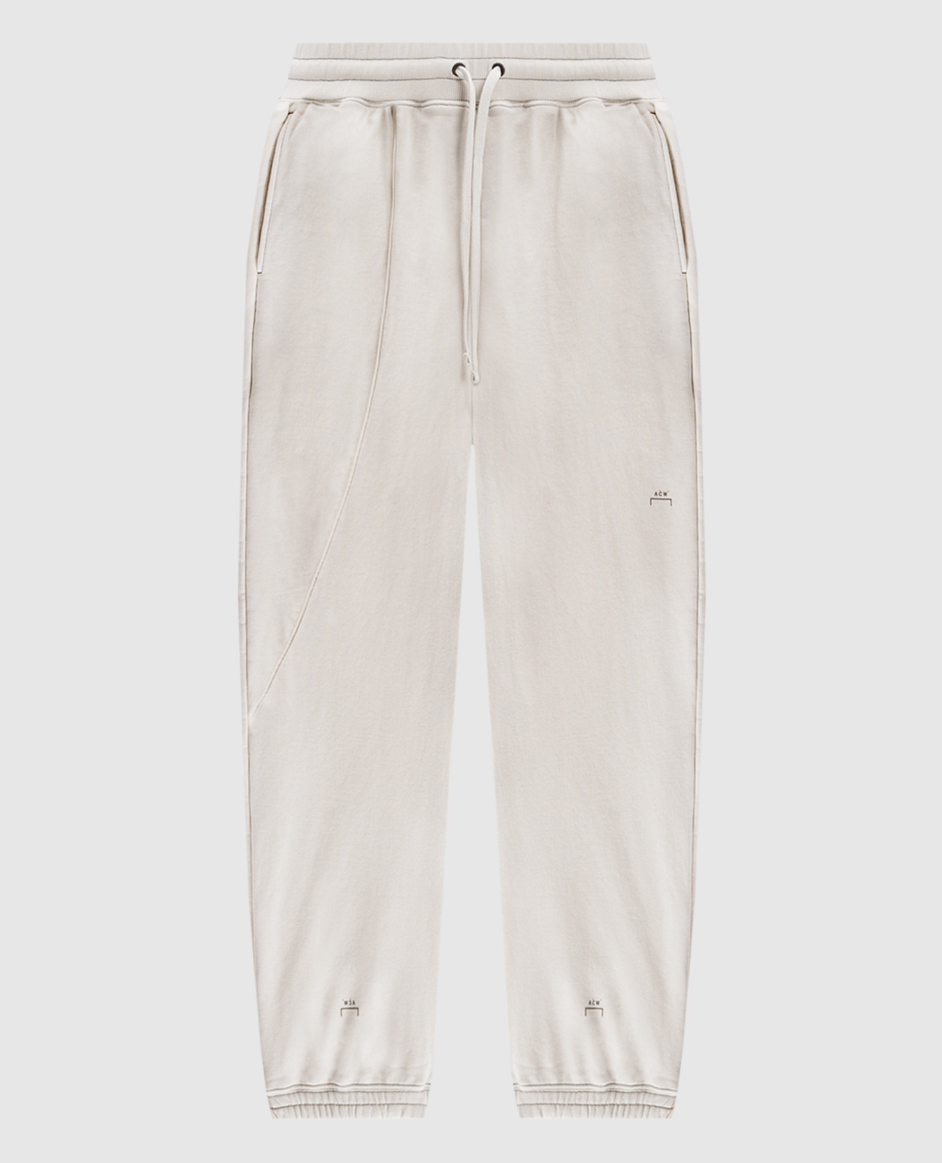 

Millbank logo print joggers in beige A Cold Wall, Бежевый
