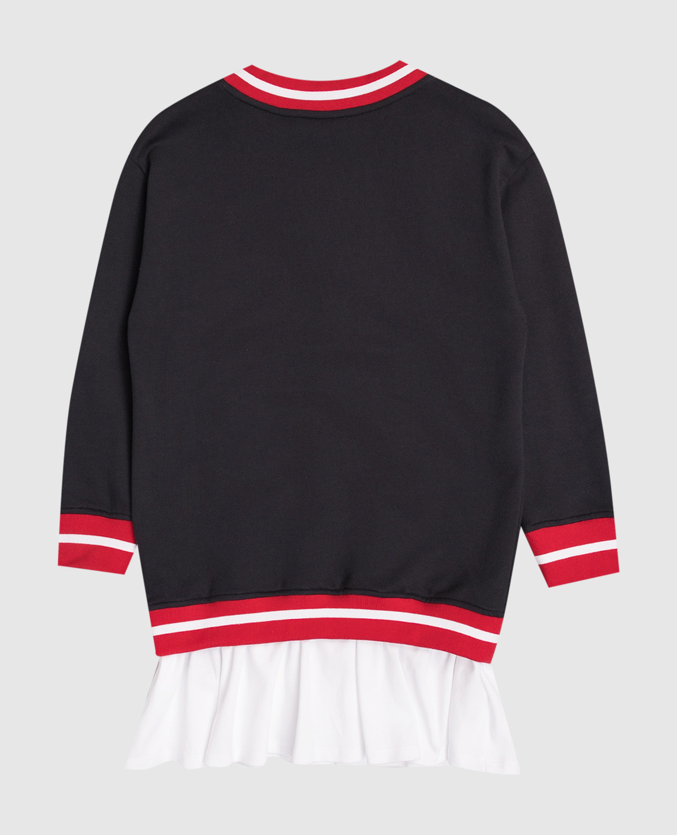 

Children's gray dress with double design Balmain, Grey