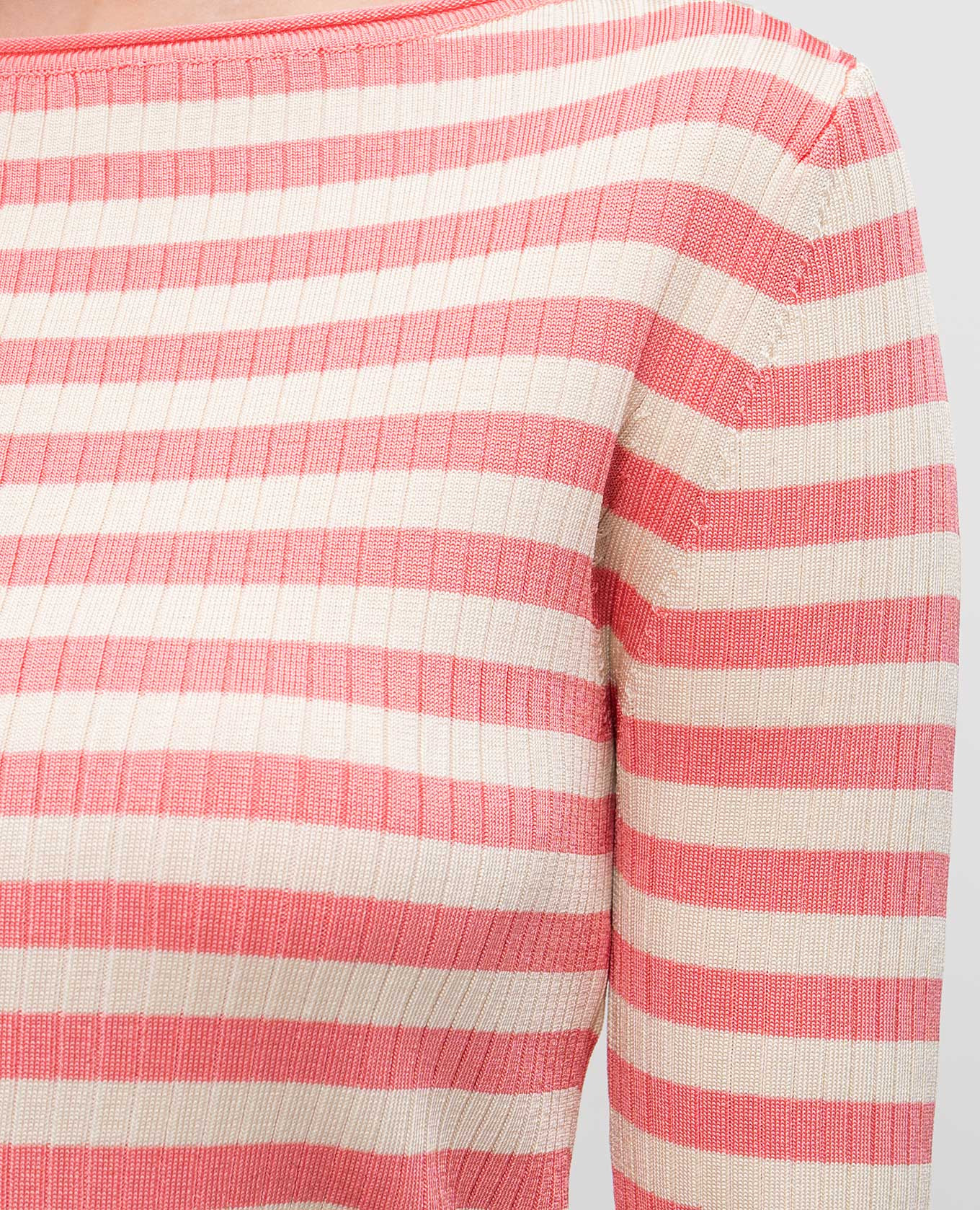 

Pink striped long sleeve top Twinset