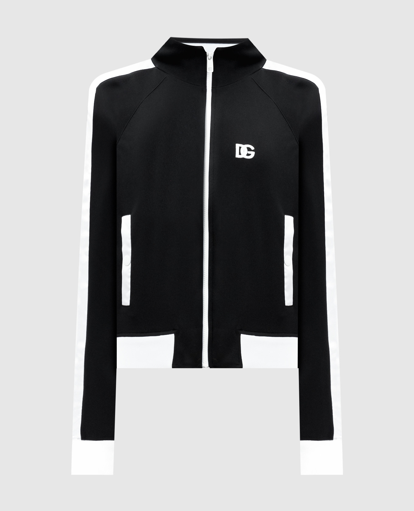 

Black sports jacket with embroidered monogram logo Dolce&Gabbana