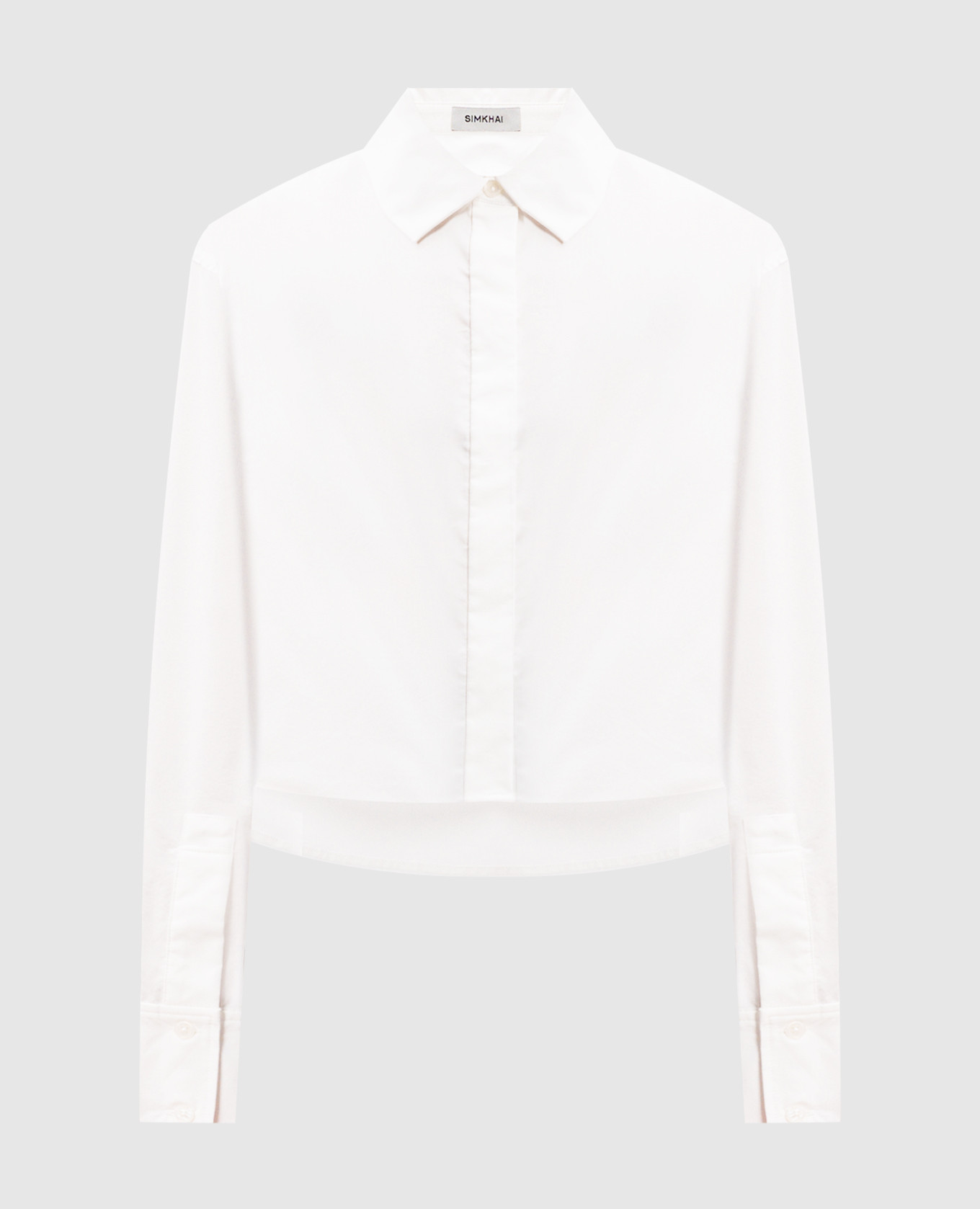 

Renata white cropped shirt Simkhai