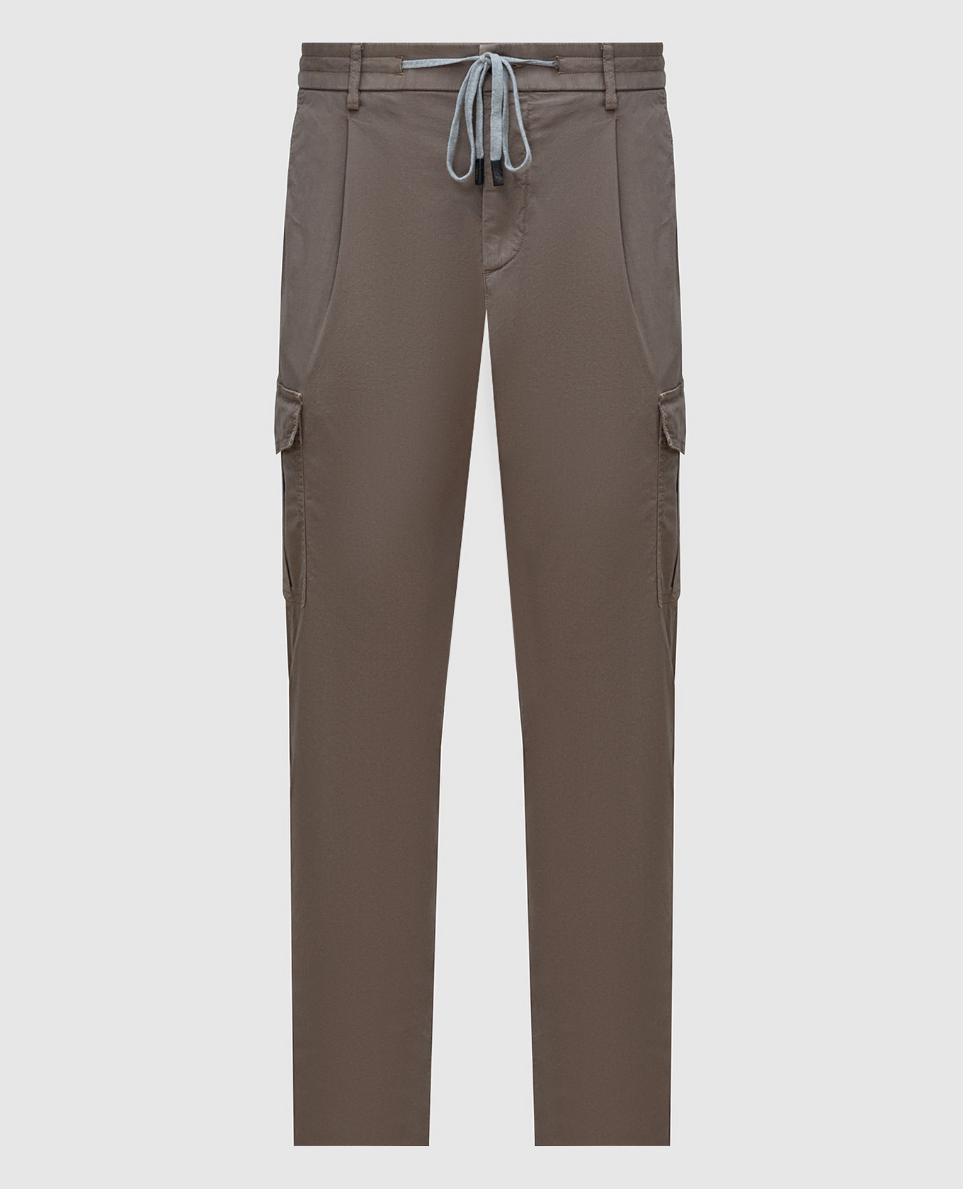 

Beige cargo pants with logo Peserico