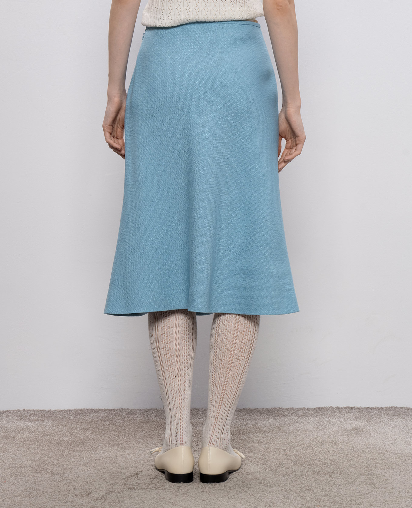 Blue V-gold skirt Valentino 4