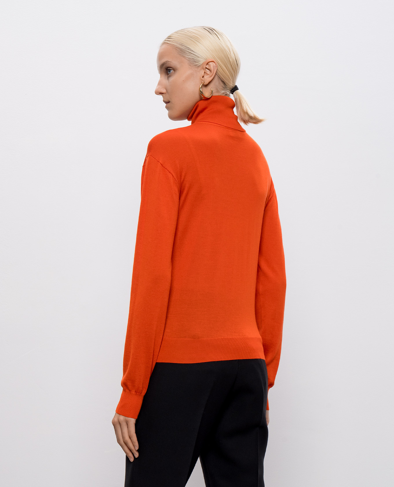 Orange golf made of wool, silk and cashmere Saint Laurent 4