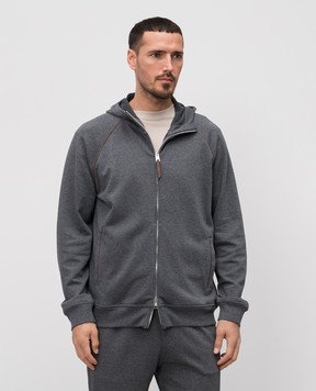 Brunello Cucinelli Grey melange sports jacket MW8639085G
