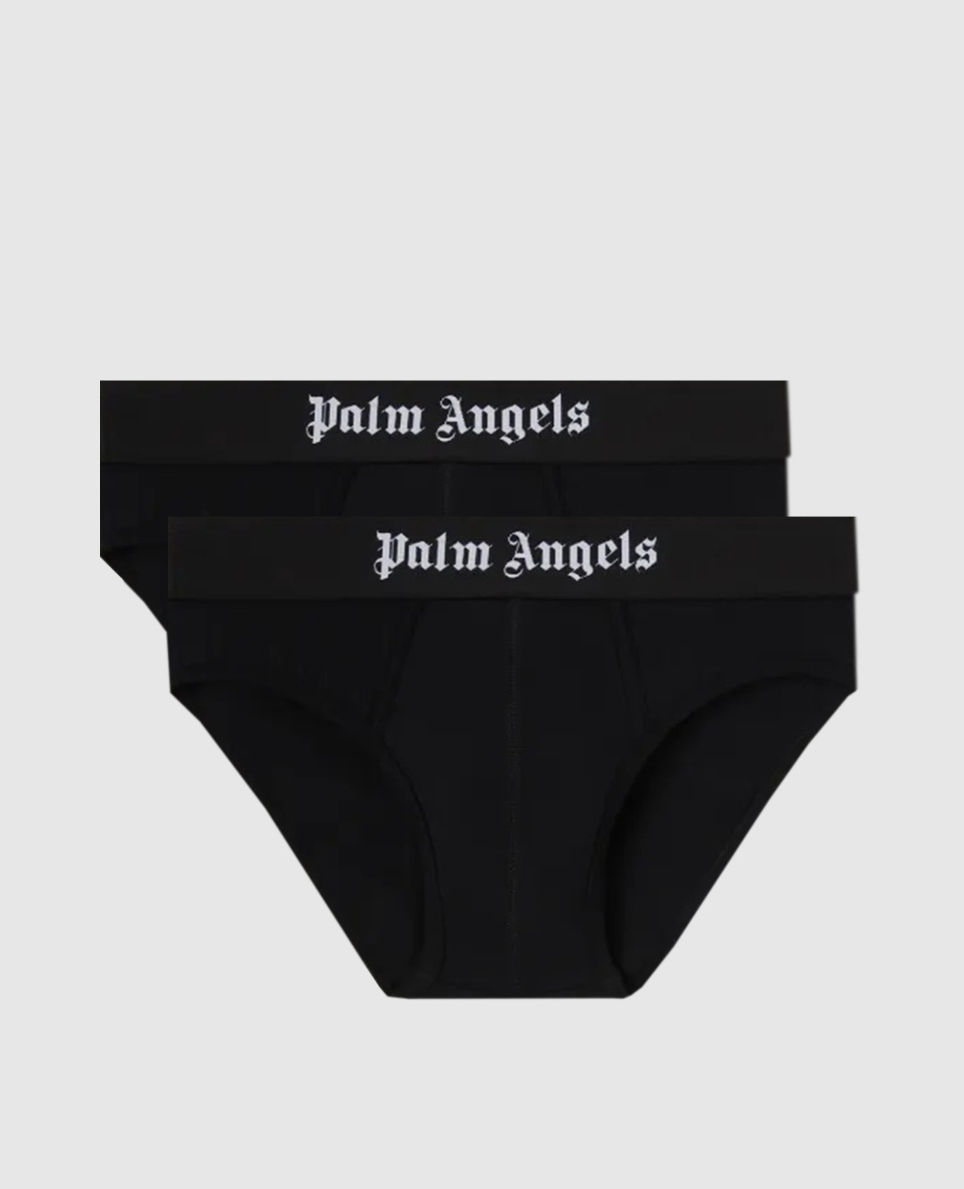 Set of black briefs with logo Palm Angels