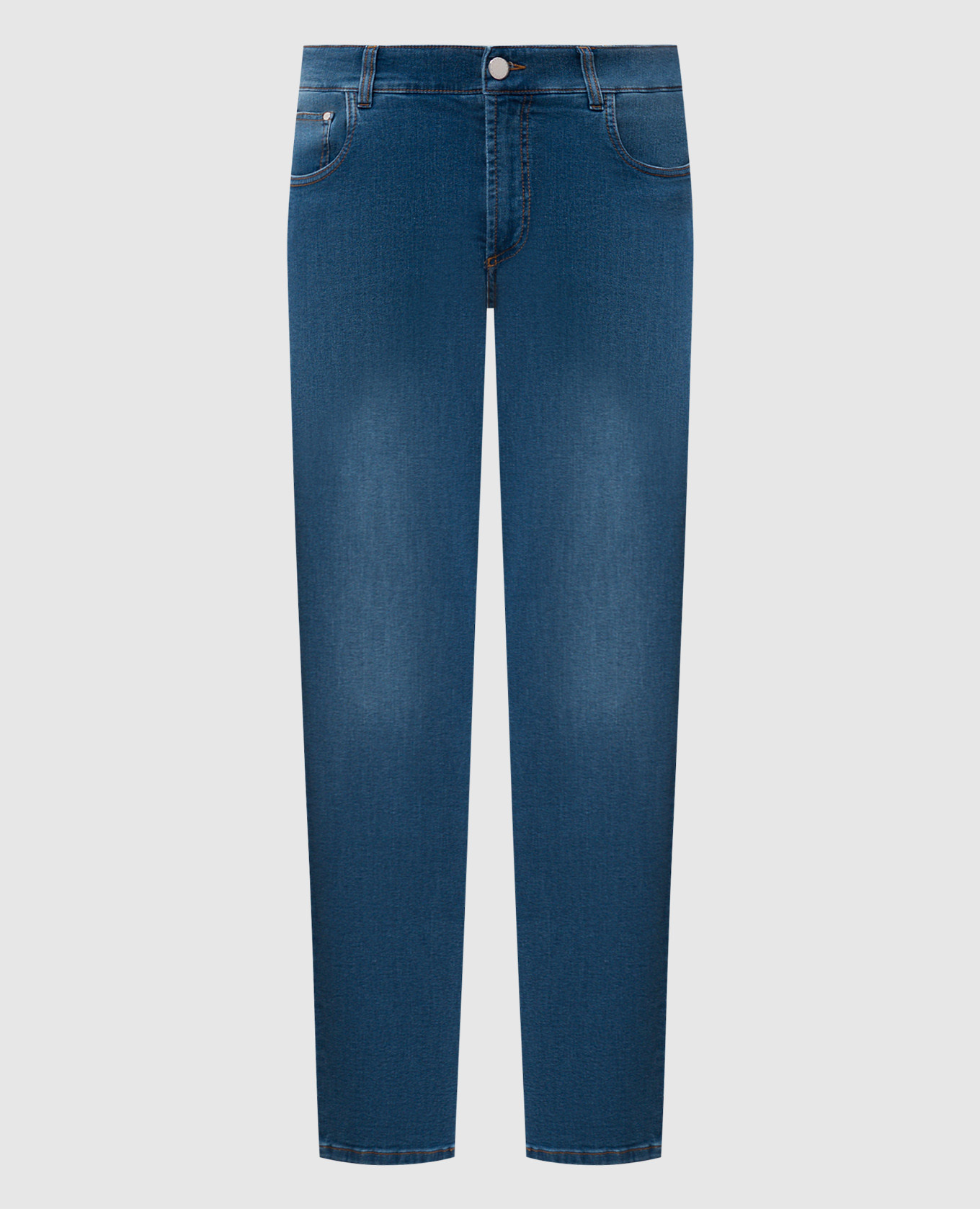 Blue jeans with logo patch Cashmere&Whiskey