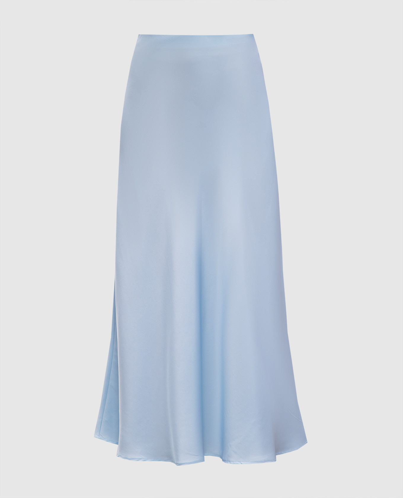 

Blue silk midi skirt Allude, Light blue