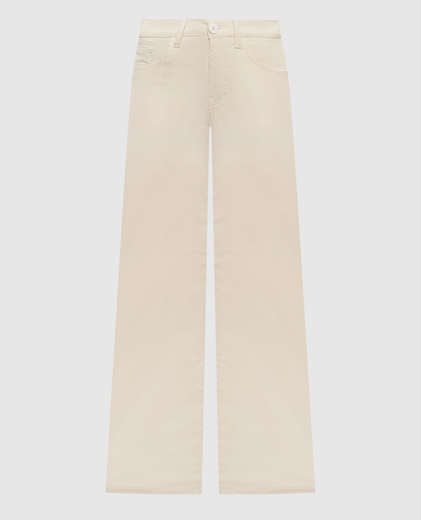 Jacklyn beige corduroy flared pants