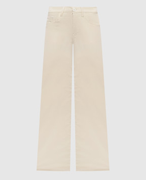 Dondup Jacklyn beige corduroy flared pants DP427VS0916DXXX