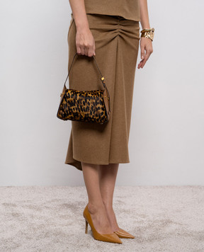 Gianni Chiarini Brown leather Penelope bag with animal print BS11869CAVPRCK