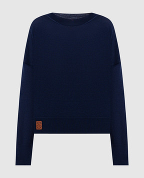 Momoni Larkin blue wool sweater MOKN011MO34