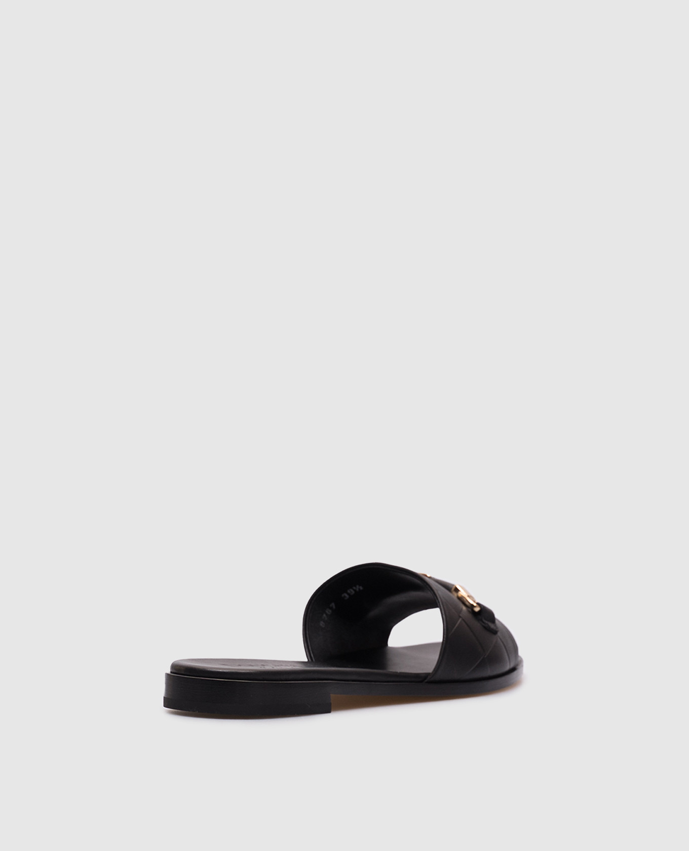 

Black leather flip-flops Doucal's