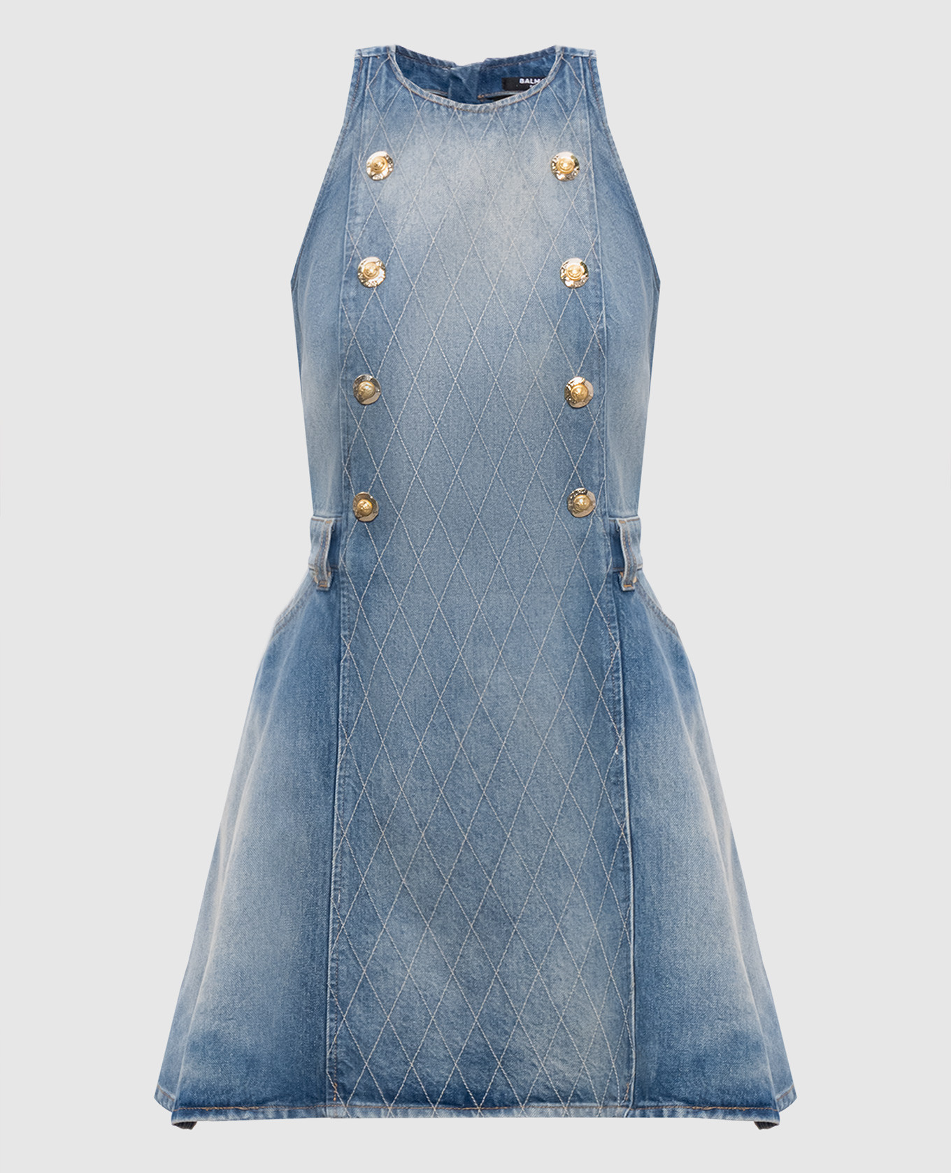 Blue denim dress Balmain