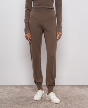 JOSEPH Brown cashmere joggers JF009273