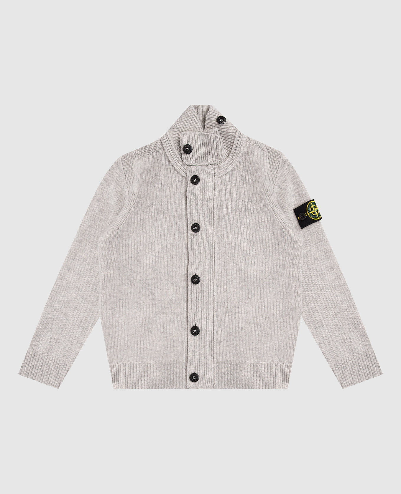 

Children's gray cardigan with wool and cashmere Stone Island, Grey