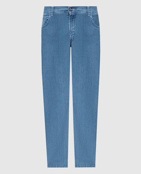 Stefano Ricci Blue jeans with logo MFT41S3160T195BL