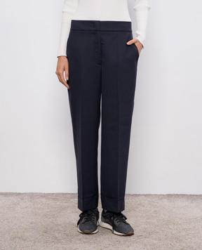 Peserico Blue pants with wool P0471002660