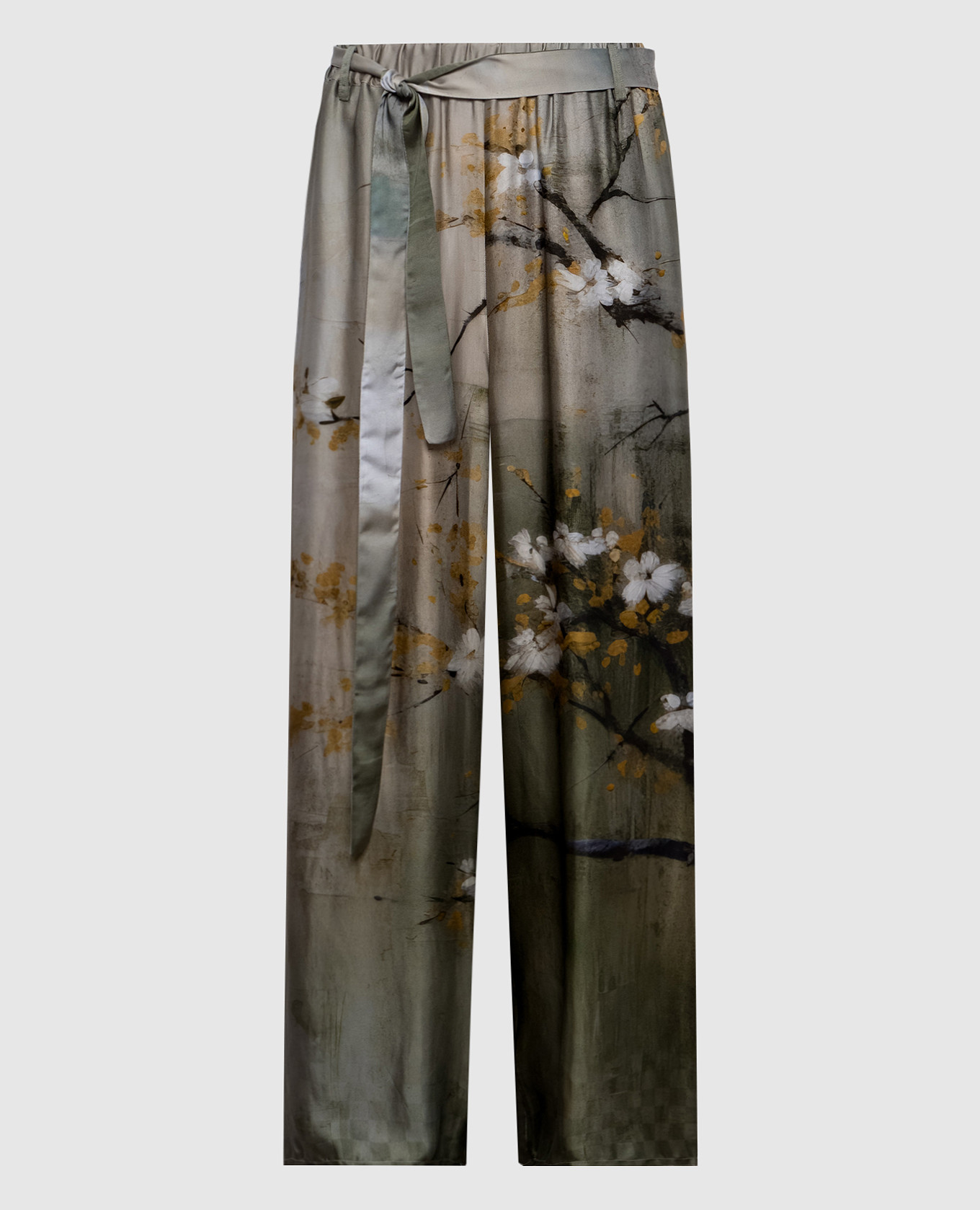 

Green floral print pants Masnada