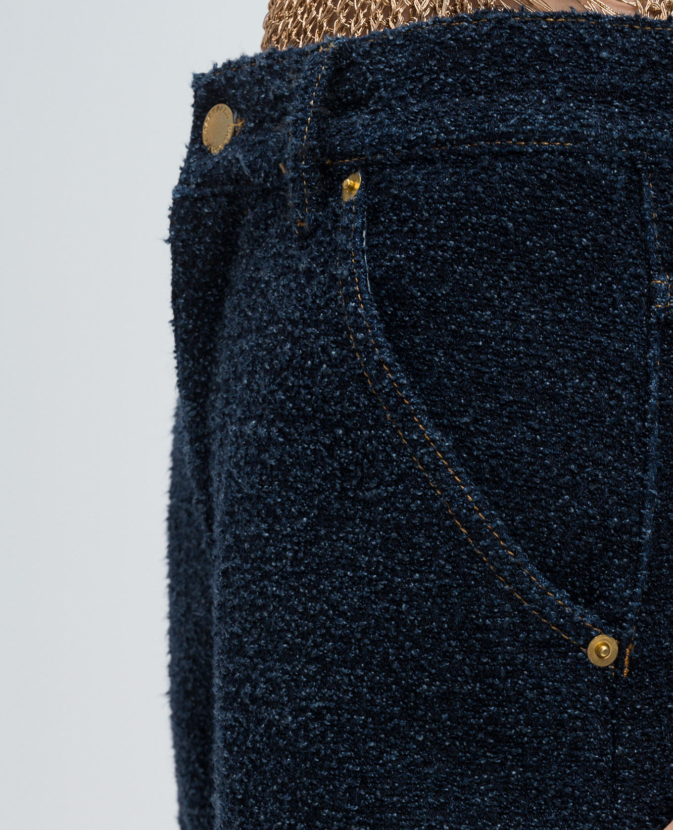 Blue jeans with bouclé DARKPARK 5