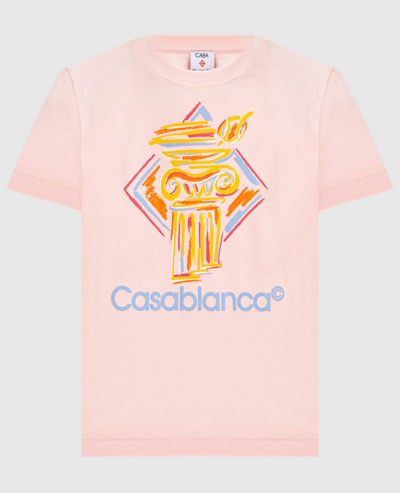 

Pink Diamond Column T-shirt Casablanca