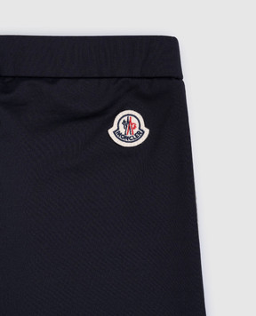 Moncler ENFANT Children's blue leggings with a logo J29548H0000289A2Q1214